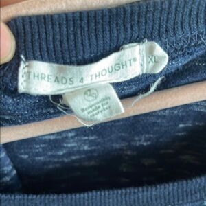 Threads 4 Thought Deep Blue Knit Top XL